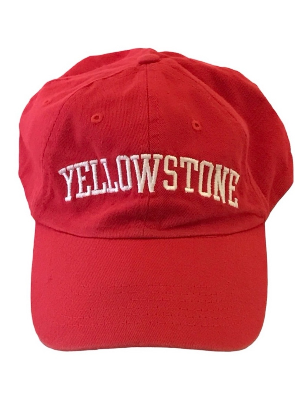 Yellowstone Embroidered Red Baseball Cap